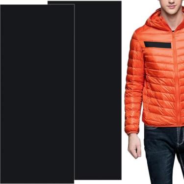 Imagem de Pndeyo 2 folhas de remendos de jaqueta acolchoada, adesivo autoadesivo de nylon acolchoado para reparo, fita adesiva à prova d'água para casacos, roupas, tendas, sacos de dormir, calças de esqui,