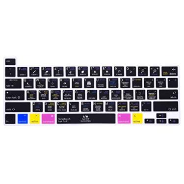Imagem de WYGCH para MacBook Pro 16 Capa de teclado 2019 versão A2141 com teclado de silicone Hotkey de atalho Touch Bar protetor fino premium para MacBook Pro 13 modelo A2289/A2251 (2020), Lógica Pro X