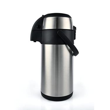 Imagem de Garrafa térmica Heritage 66 de aço inoxidável para cafeteira Airpot Dispensador térmico de parede tripla isolado a vácuo 12 horas retenção de calor 24 horas retenção de frio