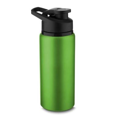 Imagem de Garrafa Infantil Escolar em Alumínio 650ml Bico com Tampa Vedada Diversas Cores (Verde)