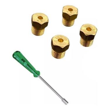 Imagem de 5 Bicos Injetor Converter Gás Botijão Cooktop 4 Bocas Chav - Hidrogas