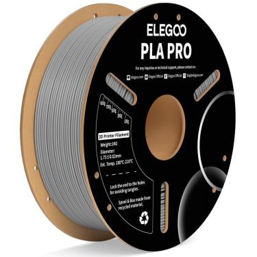 Imagem de Filamento para impressora 3D ELEGOO PLA PRO 1,75 mm cinza 1 kg
