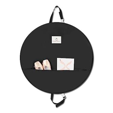 Imagem de Bolsa de tutu profissional para panquecas de dança – reforço de 7,6 cm, 2 bolsos profundos para saias tutu, fantasias de armazenamento de viagem, bailarinas e dançarinos competitivos, Corvo, 5