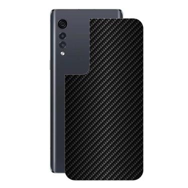 Imagem de Película para LG Velvet - Traseira de Fibra de Carbono Preta - Gshield