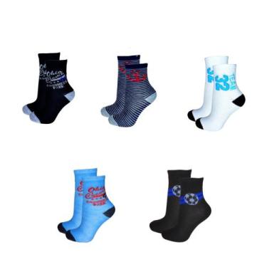Imagem de Kit 12 Pares Meias Bebê Kids Infantil Criança Juvenil Adolescente Meni