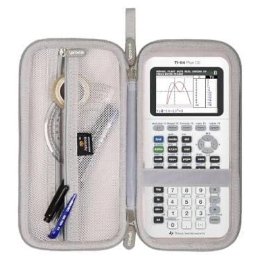 Imagem de Aproca Caixa de calculadora compatível com Texas Instruments TI-84 Plus CE/TI-84 Plus/TI-83 Plus/TI-89 Titanium/TI-85/TI-86 Color Graphing Calculator - Cinza (apenas capa)
