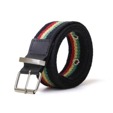 Imagem de Cinto Gorgurão Mesclado Reggae - Fivela Rolete - Bless