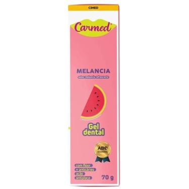 Imagem de Gel Dental Carmed Melancia 70g Pasta De Dente Fluor - CIMED