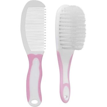 Imagem de Kit Escova e Pente Rosa Baby 5236 Buba