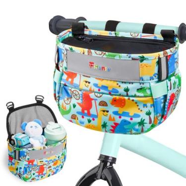 Imagem de Cesta de bicicleta infantil Fitense, tecido impermeável com compartime