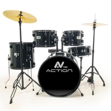 Imagem de Bateria turbo action 20 - black sparkle