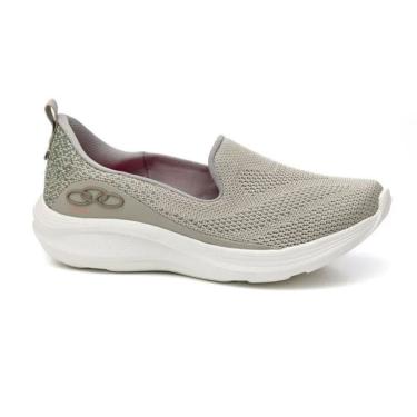 Imagem de Tênis Olympikus Safira Slip-on Calce Fácil Leveza Feminino Verde Musgo