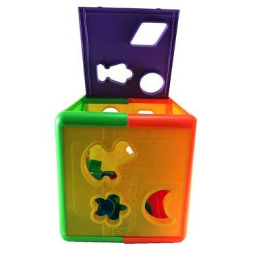 Imagem de Brinquedo Educativo 1 Ano Cubo Didático Estimula Raciocinio - Pica Pau