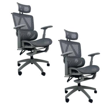 Imagem de Ki 2 Cadeiras de Escritório Presidente Executiva Oficial Titan Cinza