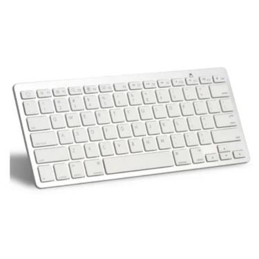 Imagem de Teclado Sem Fio Slim Leve Bluetooth Pc Game Tablet