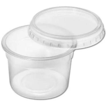 Imagem de Pote Redondo 250ml - Plástico Descartável - BPA Free - Danúbio