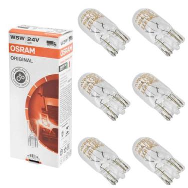 Imagem de 6 un Lâmpadas Pingão Especial Automotiva 5w 24v Ledvance Osram T10