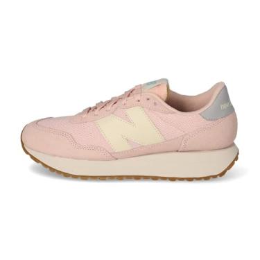 Imagem de New Balance Tênis feminino 237 V1, Rosa ostra/azul tempestade, 41