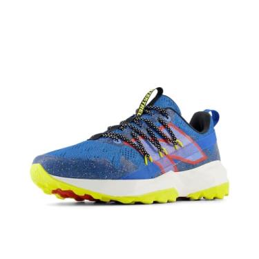 Imagem de New Balance Tênis de corrida masculino Dynasoft Tektrel V1 Trail, Blue Oasis/Neo Flame/Lemon Zest, 7.5