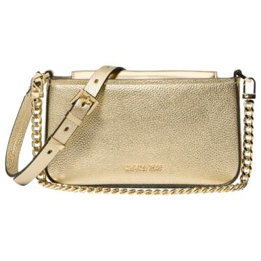 Imagem de Michael Kors Bryant Bolsa transversal conversível pequena, Ouro pálido, One Size