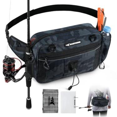 Imagem de KastKing Bolsa De Cintura Baitspace – Impermeável Para Armazenamento Equipamentos Com Cinto Ajustável, Pochete Pesca Masculina, Organizador Iscas Macias, Caixa Utilidades 3600, Suporte Varas, Nylon,