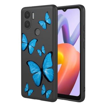 Imagem de KOARWVC Capa de telefone para Redmi A1 Plus, capa para Redmi A2 Plus Xiaomi Poco C50/Poco C51, design de padrão de borboleta, fina, protetora, macia, amortecedora, capa de telefone para Xiaomi Redmi