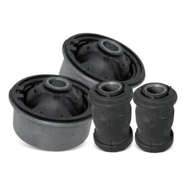 Imagem de Kit 4 Buchas Bandeja Suspensão Dianteira 011.1713 011.2431 Compatível com Corolla 2003 a 2019 e Fielder 2004 a 2008