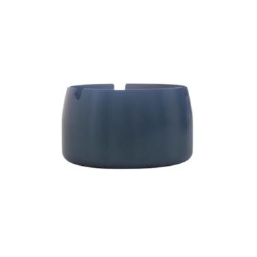 Imagem de Cinzeiro Cinzeiro lacado azul cinzeiro de aço inoxidável cinzeiro de mesa de metal para sala de estar escritório fora do jardim bar café hotel etc. Cinzeiro de Mesa(Grande)