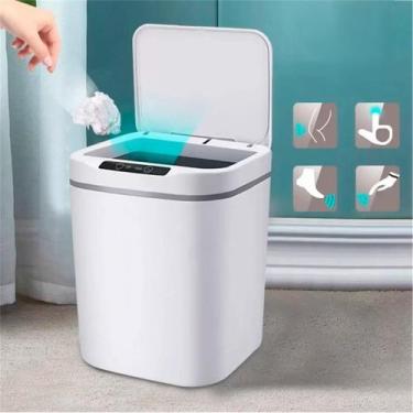 Imagem de Lixeira Automática Recarregável 16L Sensor De Aproximação - Higa