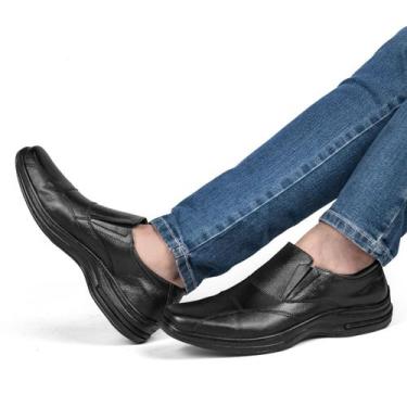 Imagem de Sapato Social  Masculino Executivo Estilo Italiano Linha Conforto Sola