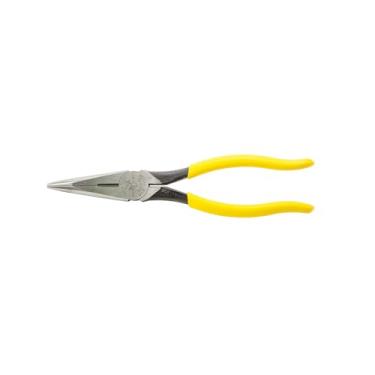 Imagem de Klein Tools Alicate de ponta de agulha D203-8, cortadores laterais de nariz longo, alicates jacaré com alças estendidas, 20,32 cm
