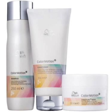 Imagem de Wella Color Motion+ Shampoo 250ml, Condicionador 200ml e Máscara 150ml