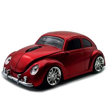 Imagem de Mouse sem fio, TDRTECH Cool Rato em forma de carro esportivo 2,4 GHz Rato óptico para jogos para computador PC Notebook Laptop-Vermelho