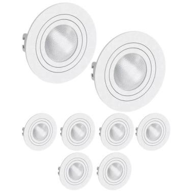 Imagem de 8 Spot Face Plana Redondo Par30 E27 Save Energy