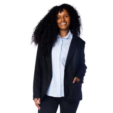Imagem de Blazer Feminino Facinelli Abotoado Preto, Preto, M