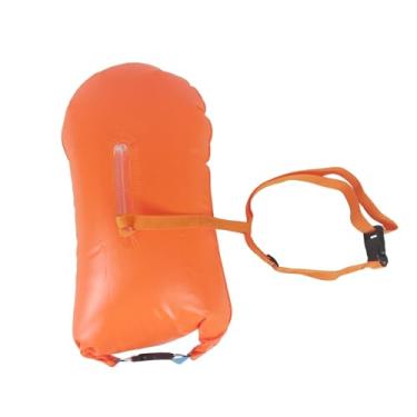 Imagem de Vaveren Boia de natação, boia de natação, bolha de natação, cinto ajustável removível, bolsa de equipamentos para nadadores em águas abertas, treinamento de, Laranja