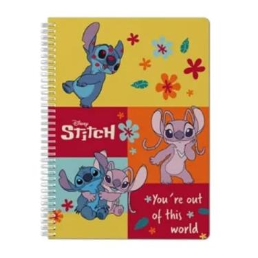 Imagem de CADERNO SINGULAR UNIVERSITÁRIO 10 MATÉRIAS STITCH E ANGEL - 160FLS - CULTURAMA - 707190229