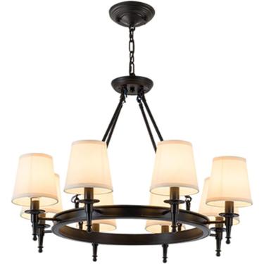 Imagem de Lustre Lustre Moderno, Luminária De Teto Pendente Clássica Com Sombras Brancas Lustre Com Base E14 Lâmpada Pendurada Para Sala De Estar Corredor Quarto, A, 82cm