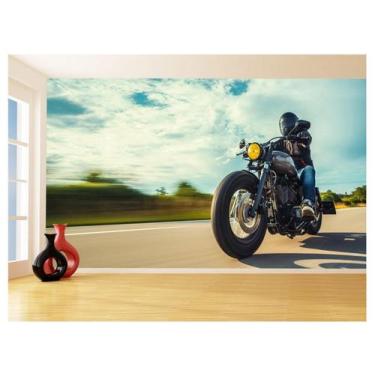 Imagem de Papel De Parede 3D Moto Esporte Viagem Estrada 3,5M Bkm103 - Você Deco