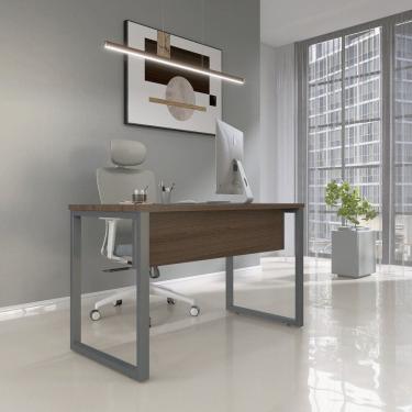 Imagem de Escrivaninha para Escritório 73,5cm X 150cm Walnut/Grafito