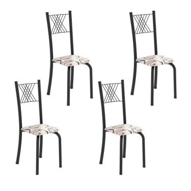 Imagem de Cadeiras para Sala de Jantar 4 Unidades Sara Preto