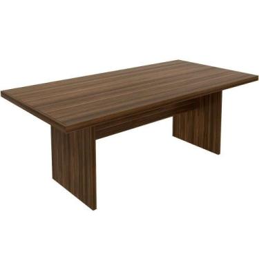 Imagem de Mesa De Reunião Para Escritório Grande Nogal - TECNOMÓBILI