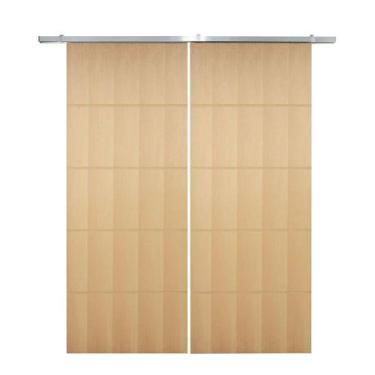 Imagem de Porta Dupla De Correr P- Verniz Frisada F03 - 210x140 - Vanin