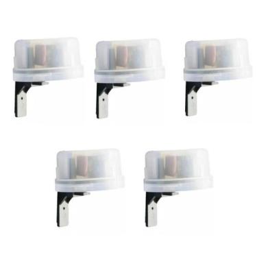Imagem de Kit Com 5 Unidades Rele Fotocélula Sensor Automático Bivolt 3 Em 1 Qua
