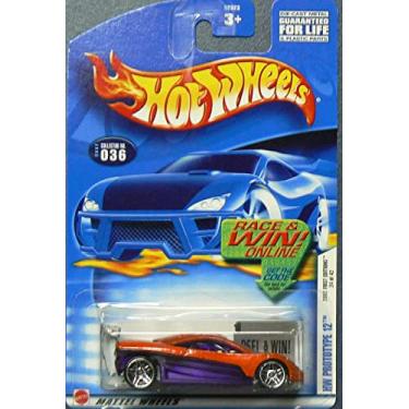 Imagem de Mattel Hot Wheels 2002 1:64 Scale First Editions Orange Hw Prototype 12 Die Cast Car #036