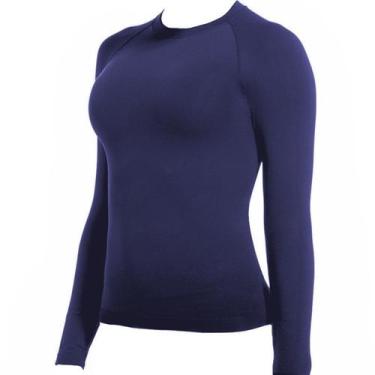 Imagem de Camisa Térmica Segunda Pele Feminina Esportiva Proteção Uv 50fps+ - D.