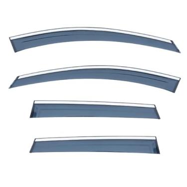 Imagem de GZBFTDH Protetores de chuva de janela para Volvo XC60 XC-60 2018-2024, acessórios externos defletores de vidro viseiras de janela de ventilação fora do canal extra durável (4 peças)