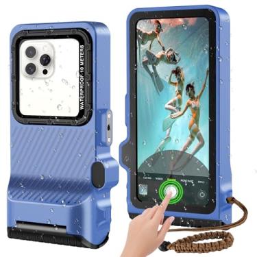 Imagem de 2025 Professiona Capa de telefone à prova d'água, mergulho ao ar livre, mergulho, natação, surfe, tela sensível ao toque subaquática, capa para iPhone 16 Pro Max, Samsung S25 Ultra, não mais do que