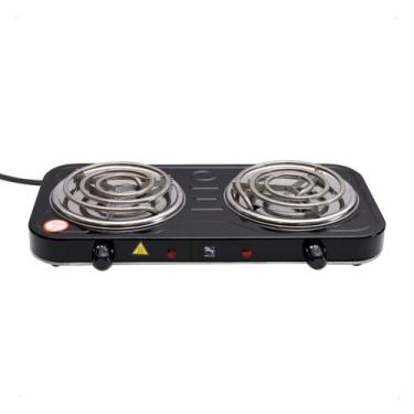 Imagem de Fogão Cooktop Elétrico Fogareiro 2000W 2 Bocas 127V Portátil - Futuro
