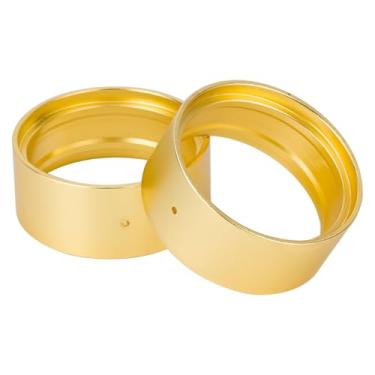 Imagem de 1.9 Inch Brass Coating Internal Beadlock Ring Clamp Ring 94g Heavy Metal Wheel Counterweight Fits 1.9 Wheel Rim for 1/10 TRX4 TRX6 Axial SCX10 I II III Pro Redcat GEN7 GEN8 RC Crawler Car (2PCS)